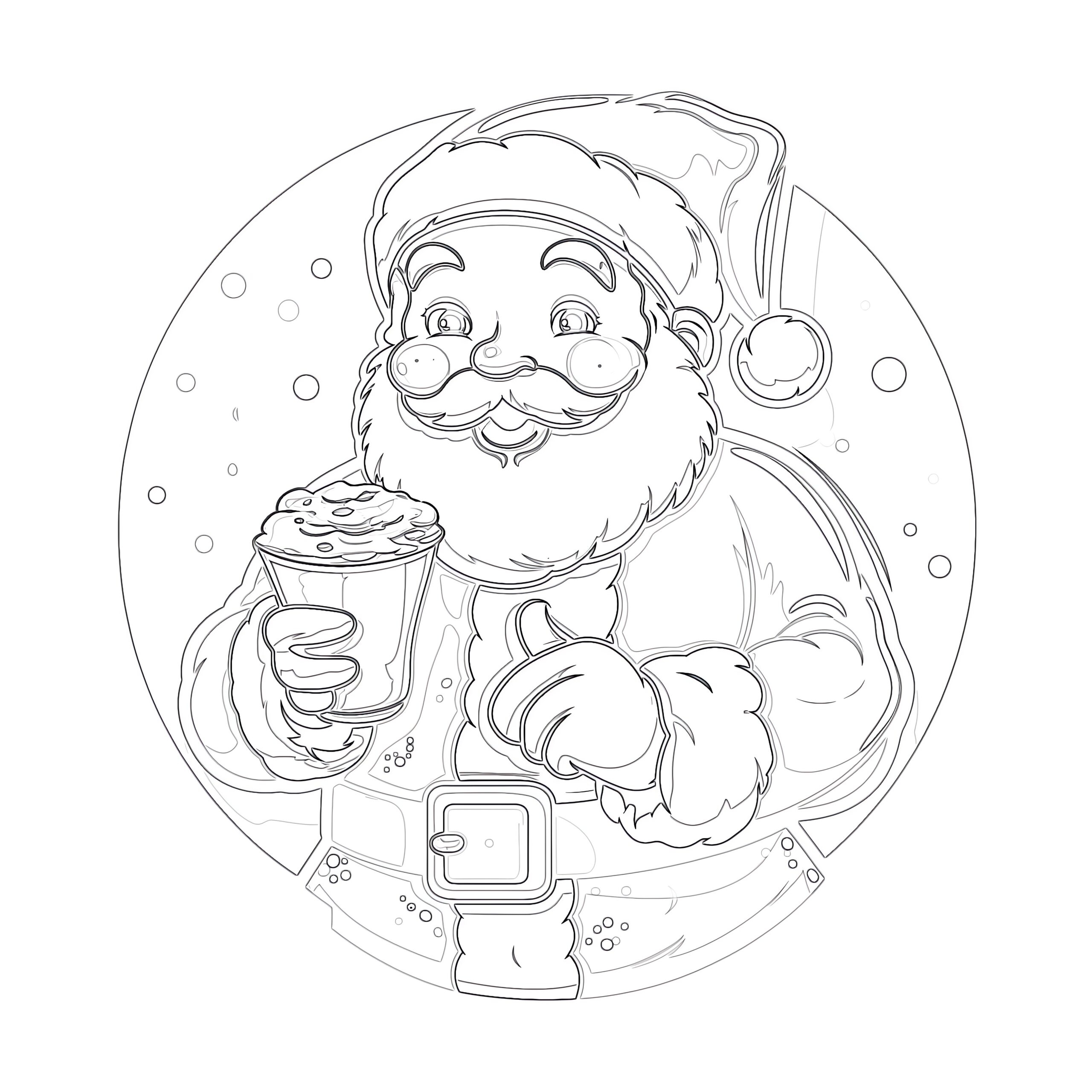 free printable coloring pages santa