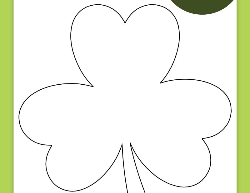 Free Printable Shamrock Template Pjs And Paint