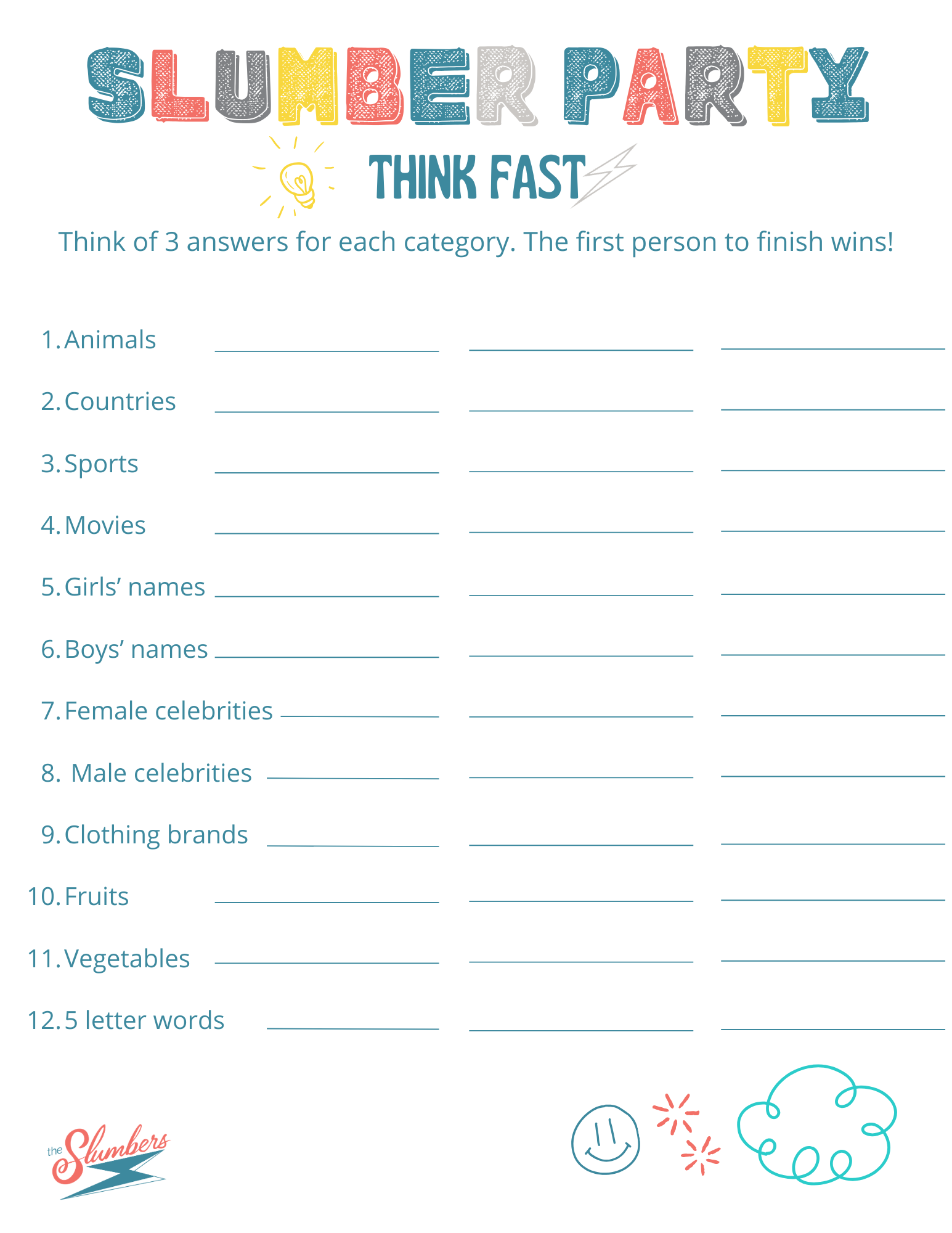 free printable games