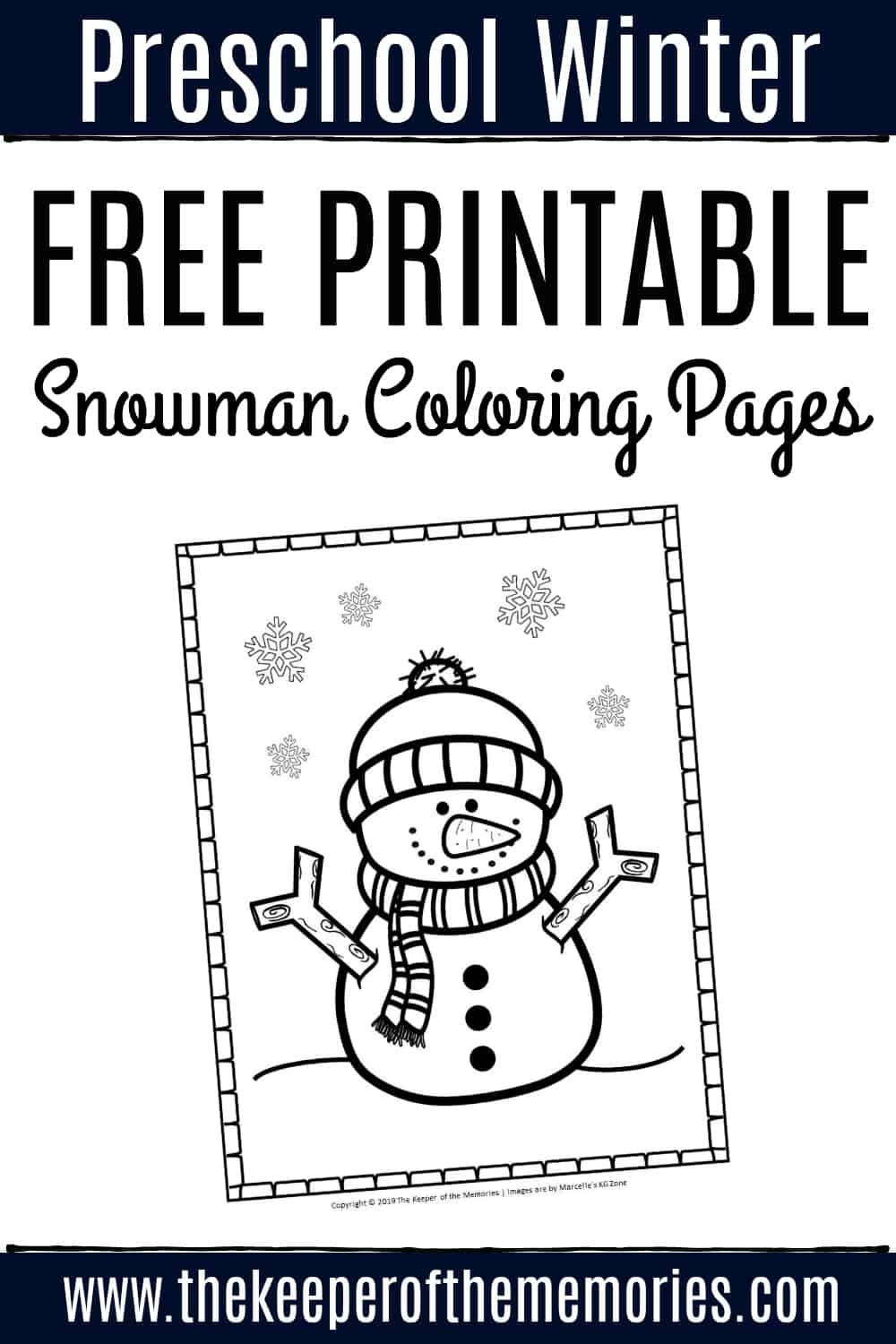 printable snowman pictures to color