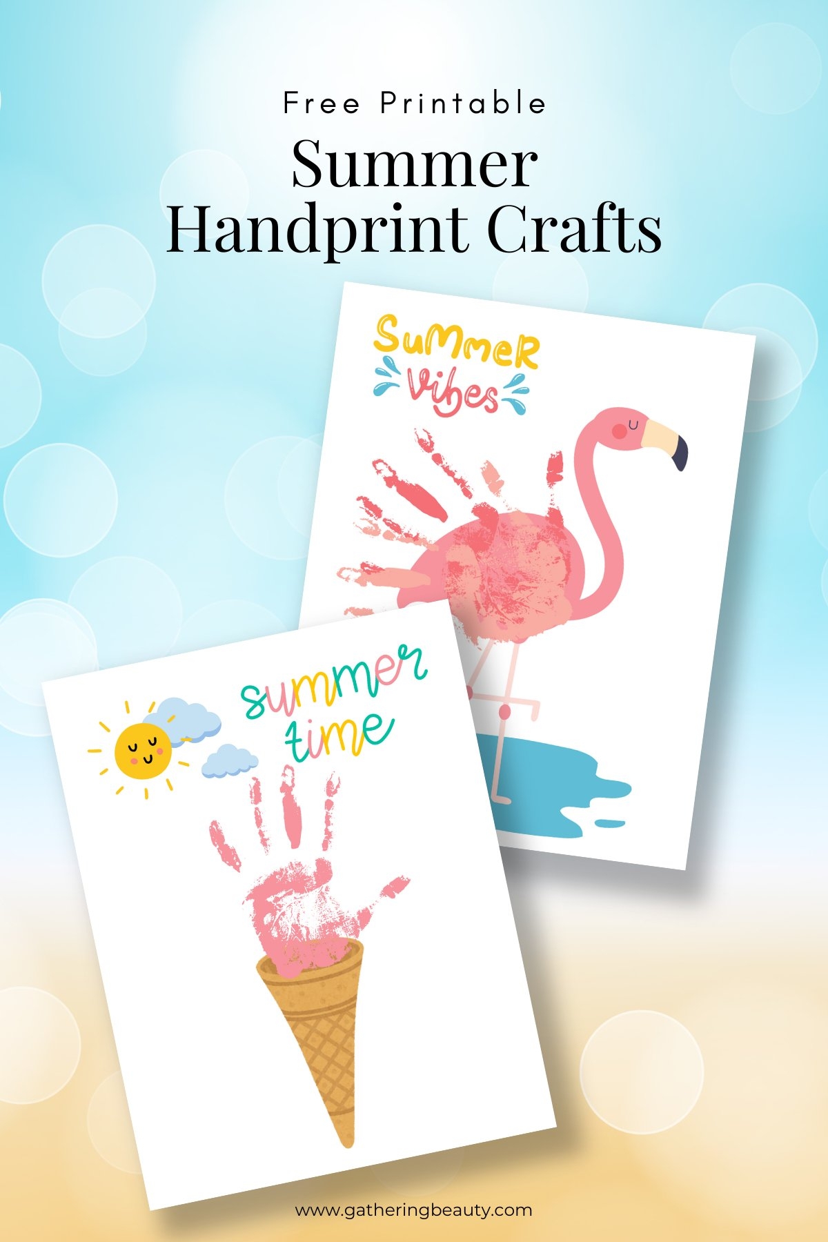printable summer craft templates