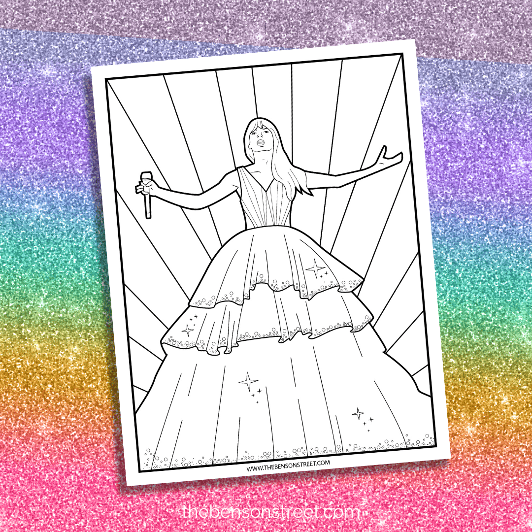 free printable coloring pages of taylor swift