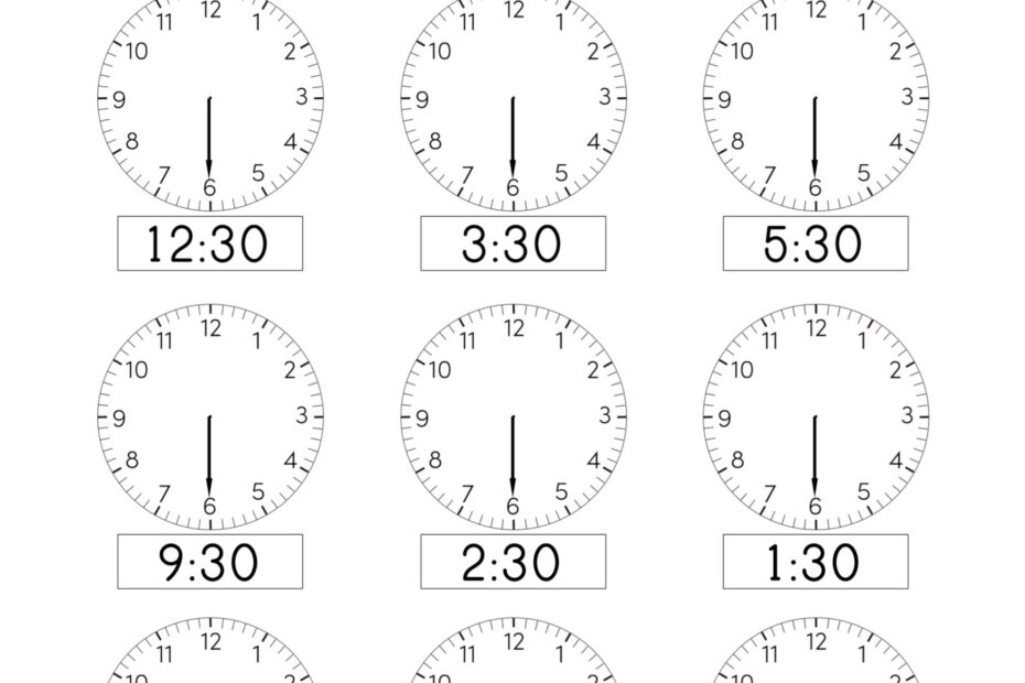 Free Printable Telling Time Worksheets Paper Trail Design