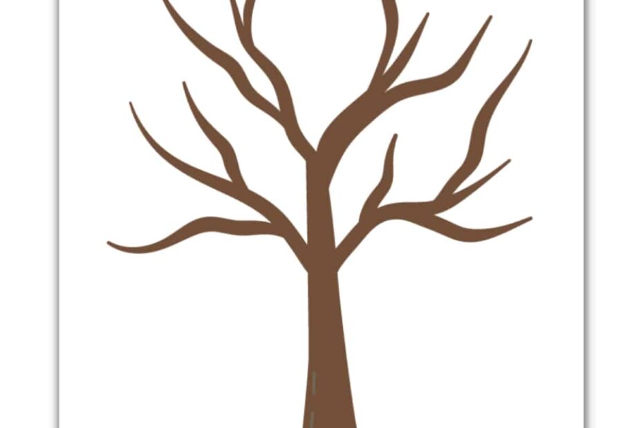 FREE Printable Trees Without Leaves Template 19 Pages Love