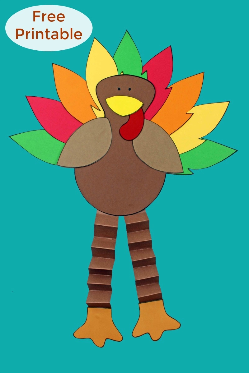 free printable turkey feet template