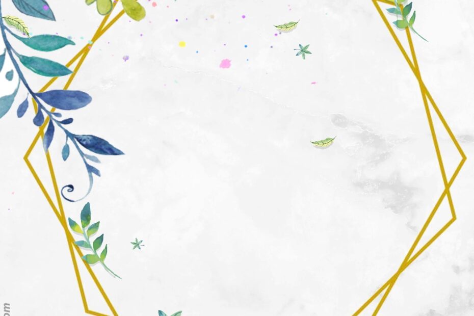FREE Printable Vintage Flower Framed Watercolor Invitations Worksheets Library