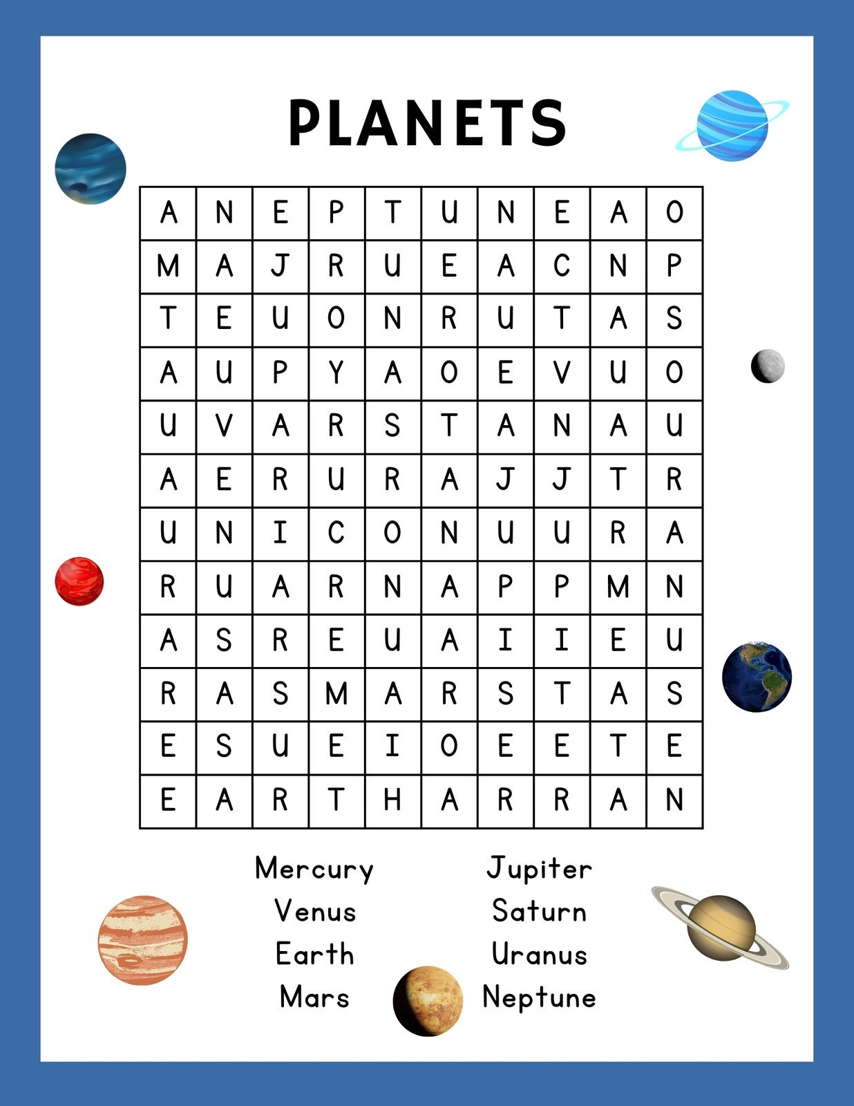 word puzzle templates