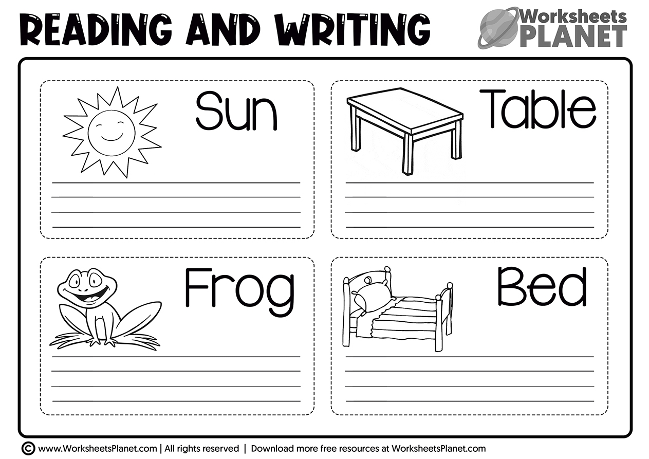free kindergarten worksheets