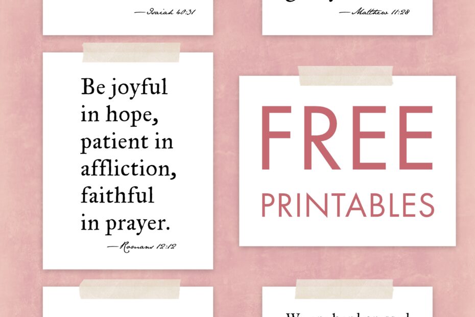 Free Printables Bible Verse Wall Art The Art Of Observation