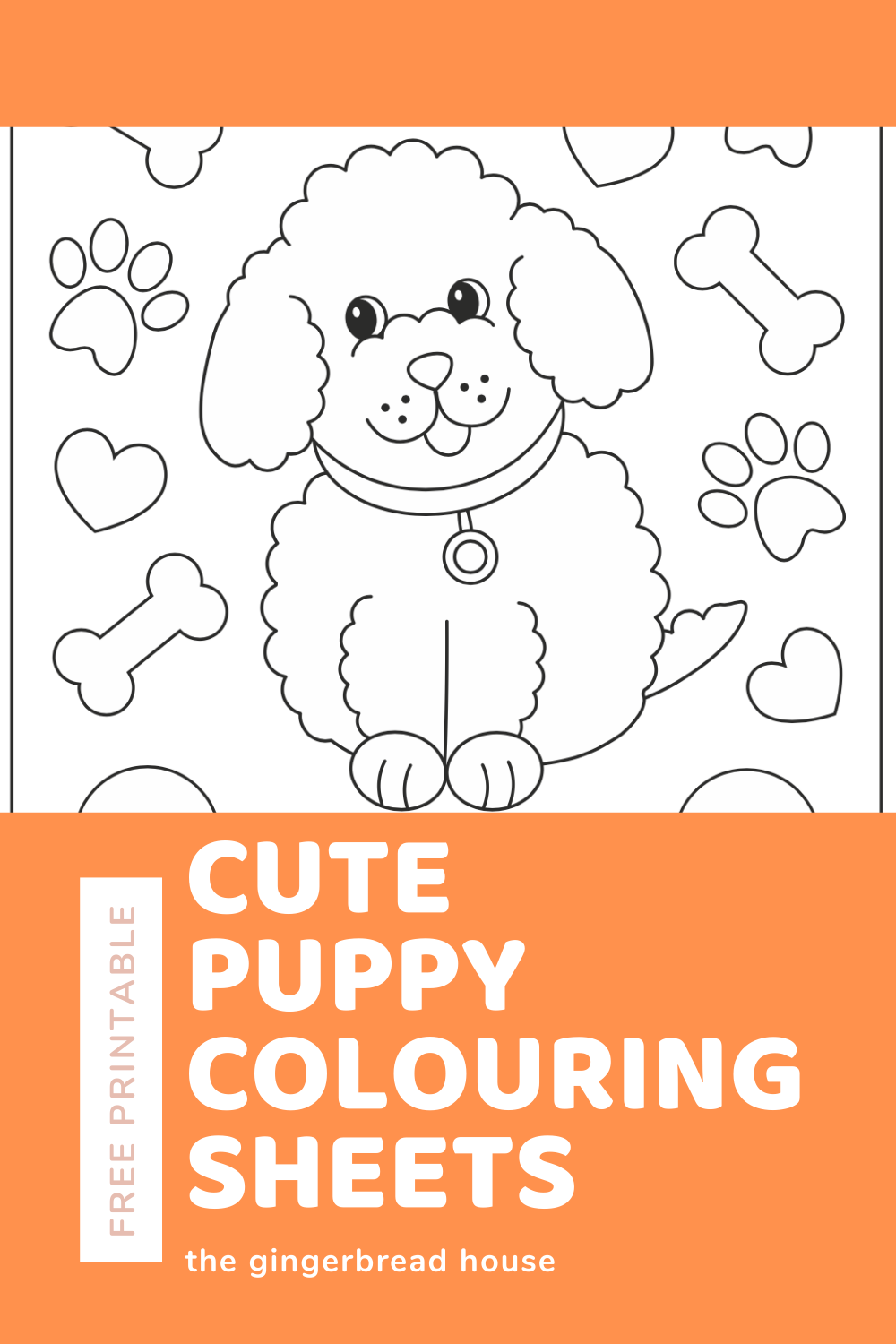 free printable dog colouring pages