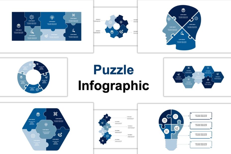 Free Puzzle Infographics Template 2 PowerPoint PPT U0026 Google Slides Download