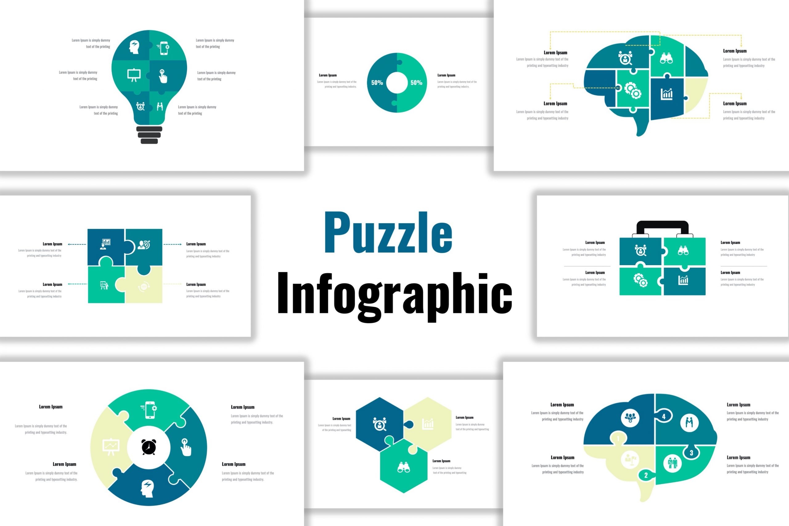 Free Puzzle Infographics Template PowerPoint PPT U0026 Google Slides Download