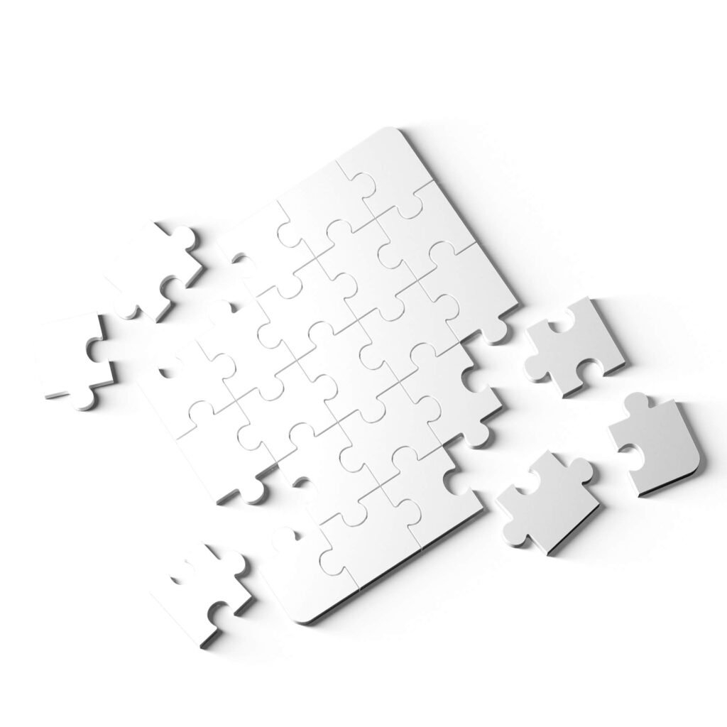 Free Puzzle Mockup PSD Template Mockup Den