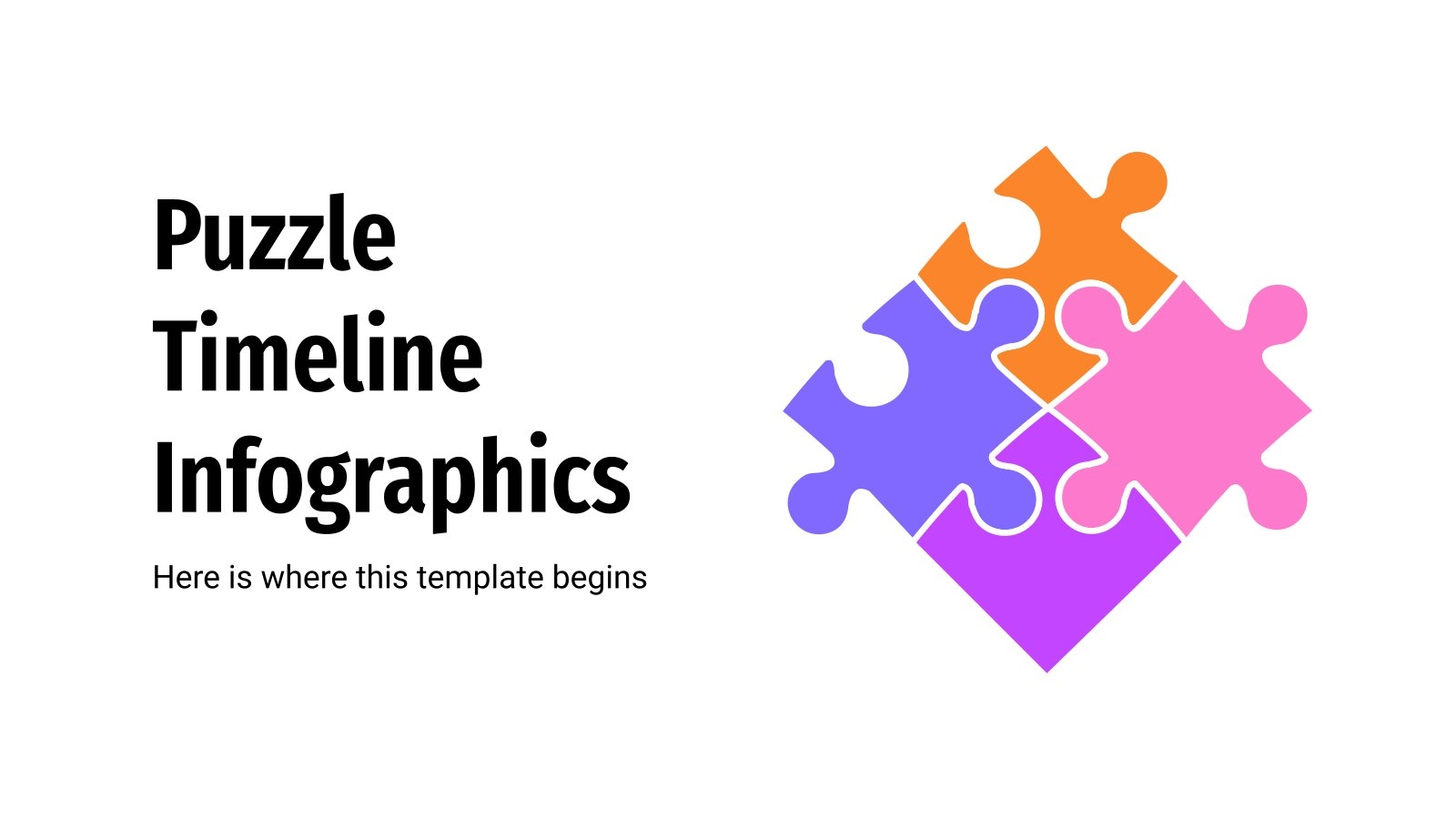 smart art puzzle pieces powerpoint template free