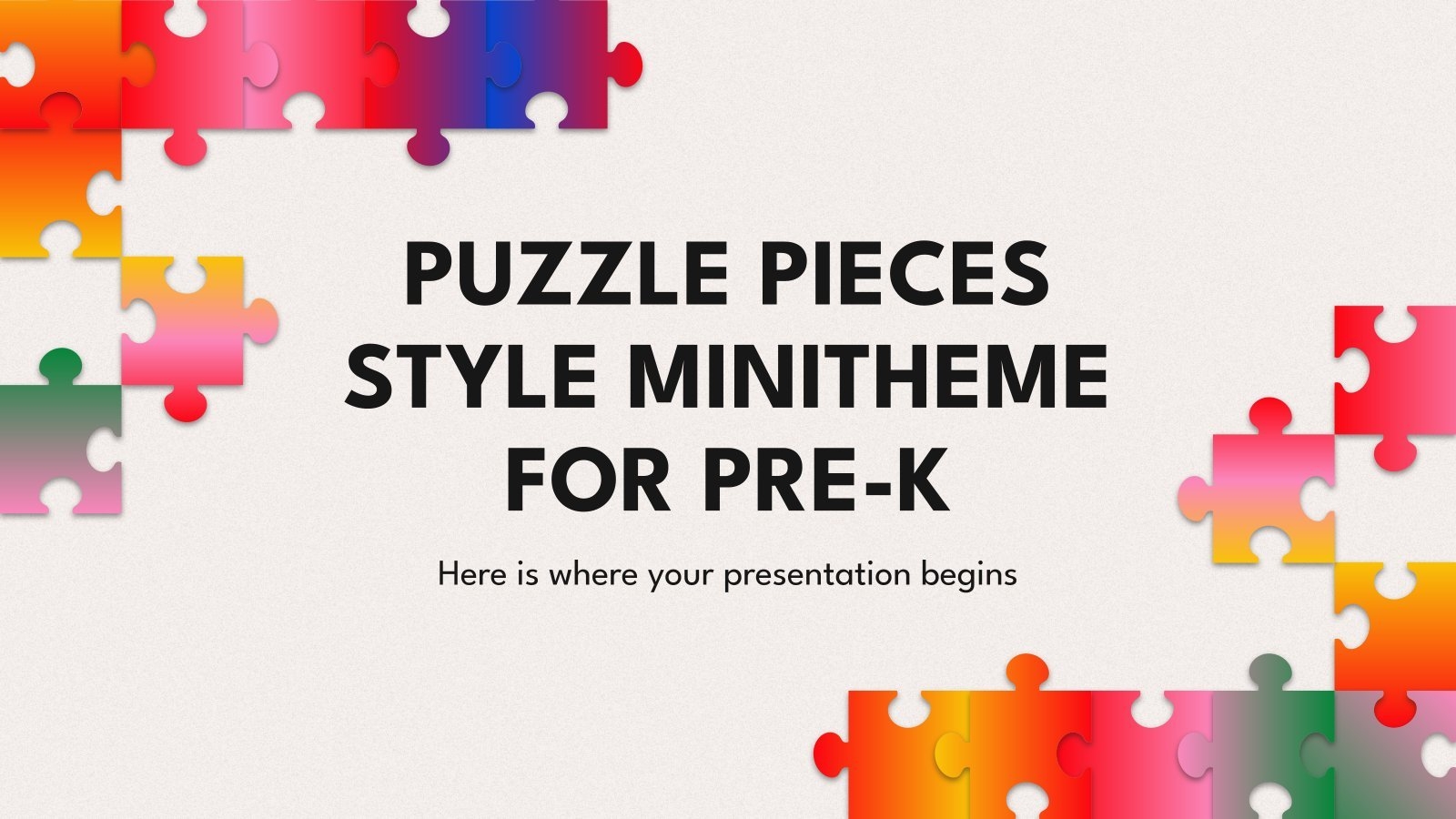 world puzzle powerpoint template free download