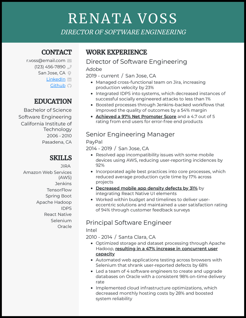 printable resume template