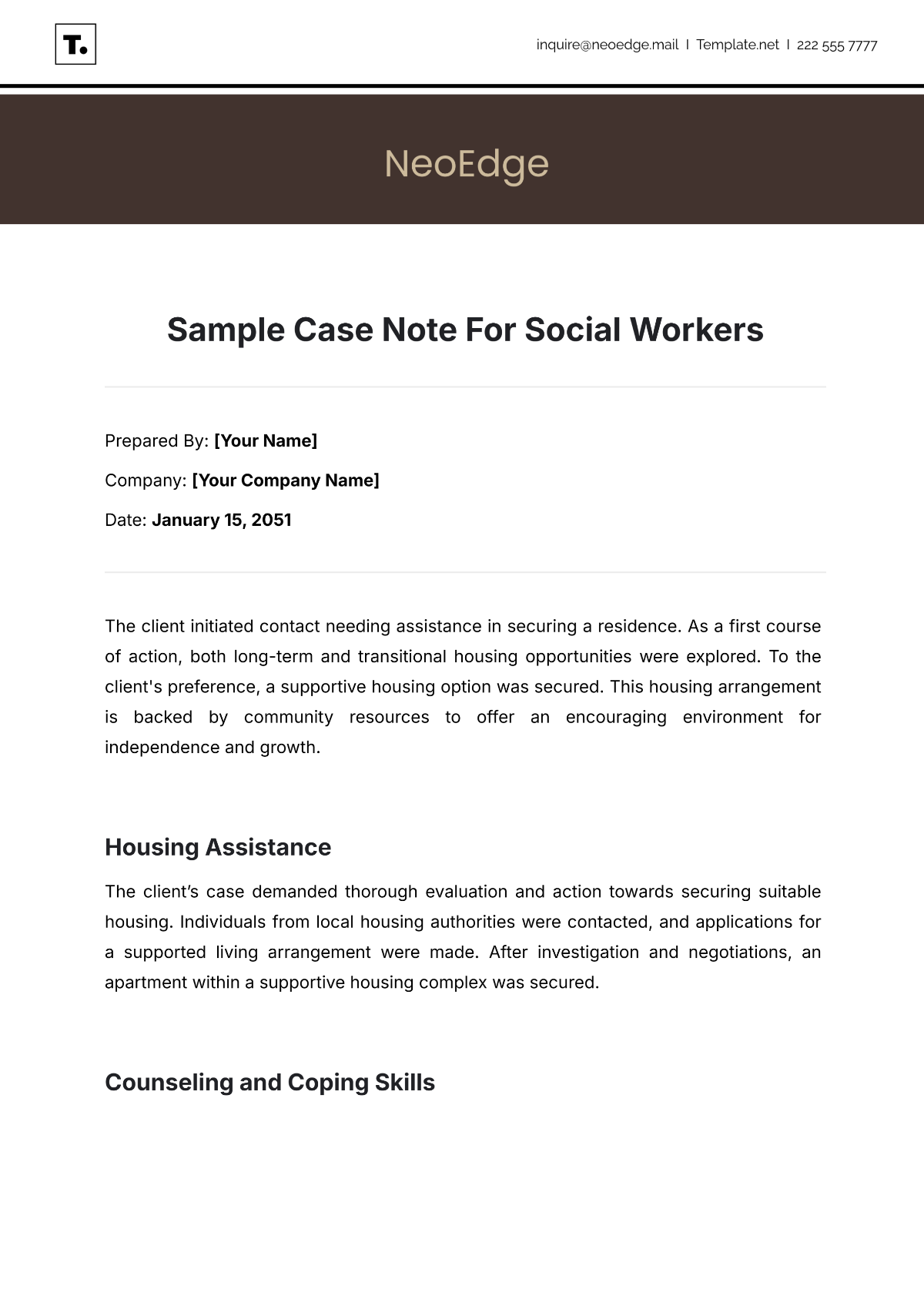 social work case plan template