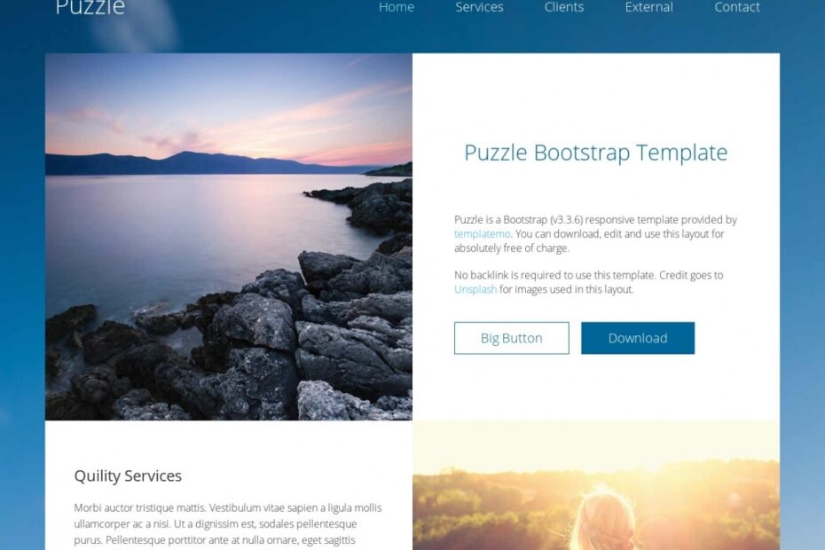 Free Simple Web Template Puzzle Free HTML Templates Free CSS