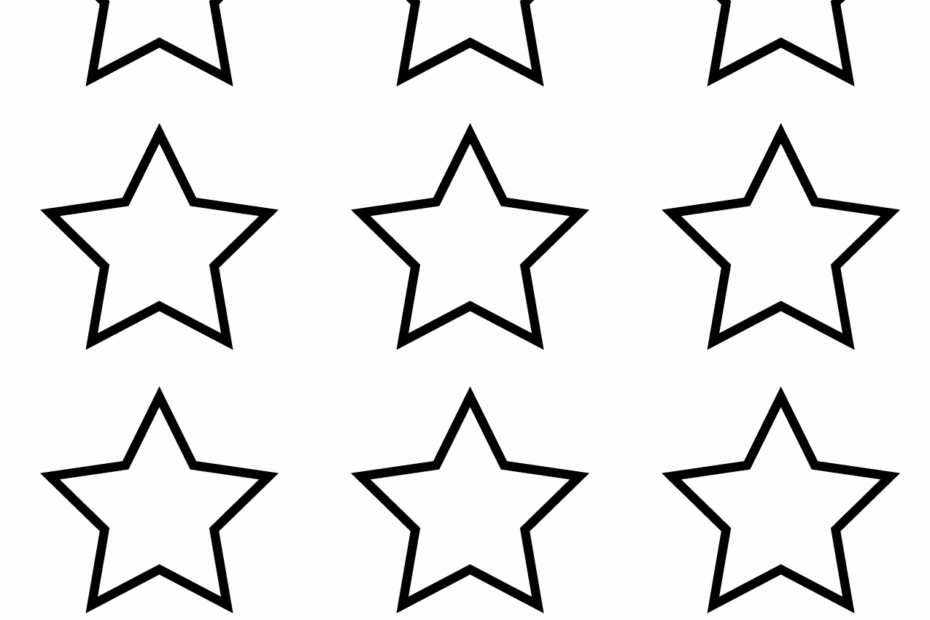 Free Star Template Printables World Of Printables Worksheets Library