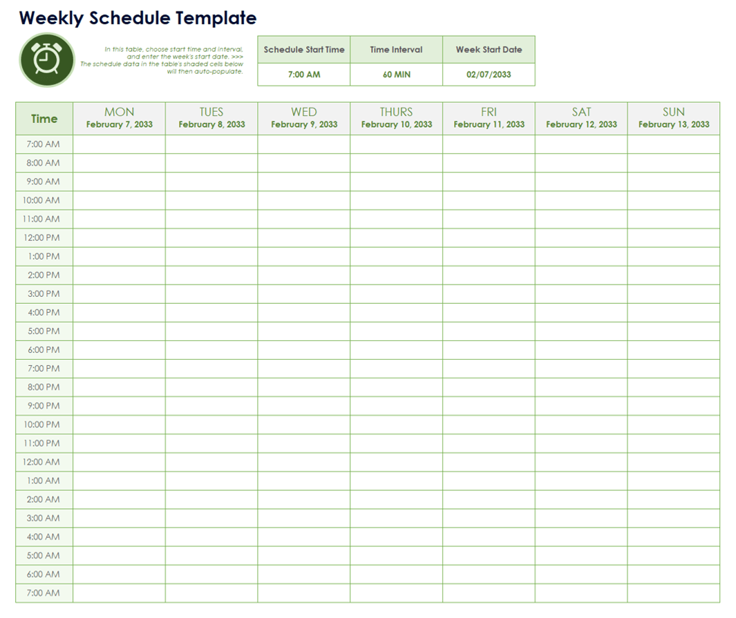 time management plan template