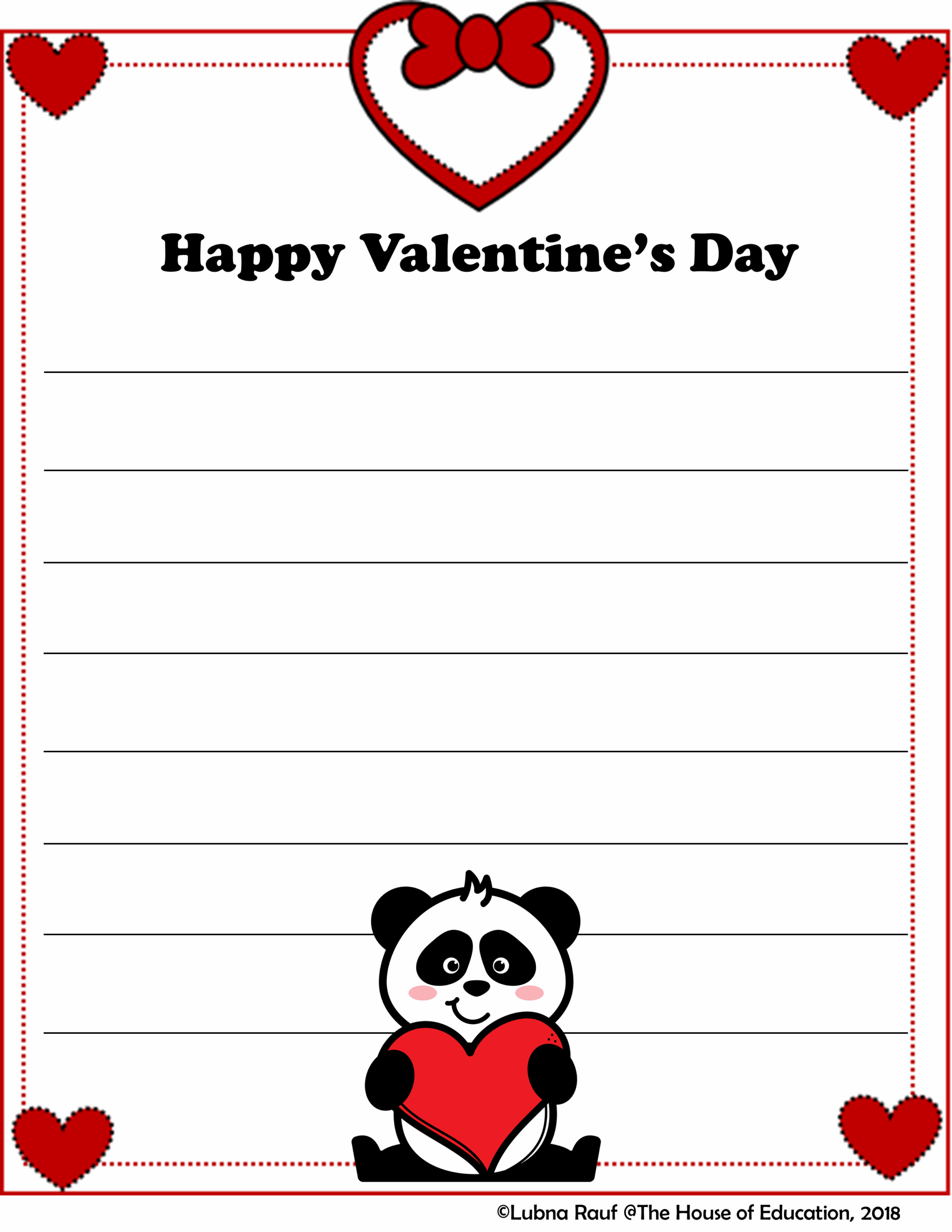 FREE Valentine s Day Love Letters Writing Templates Teaching 