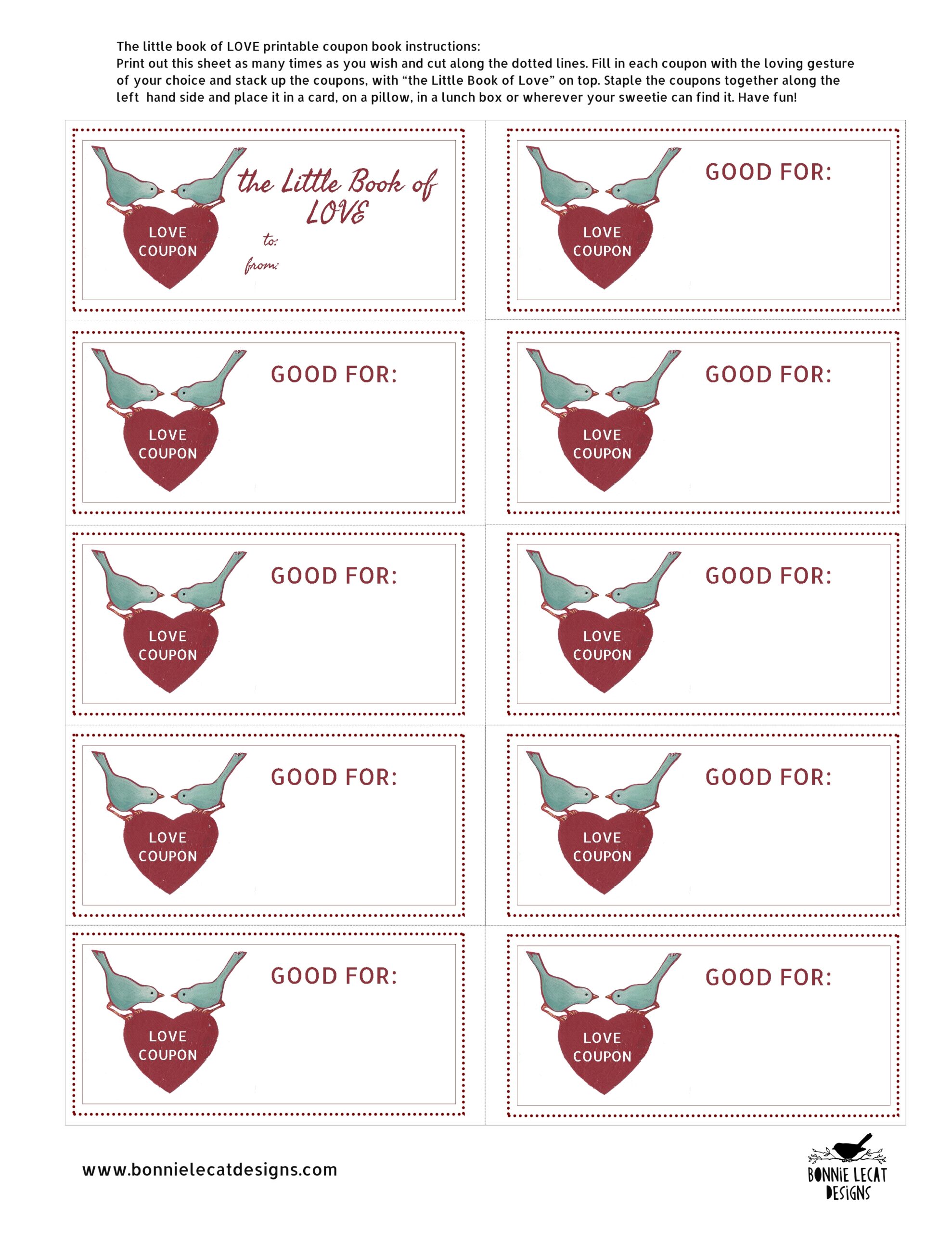 printable love coupons