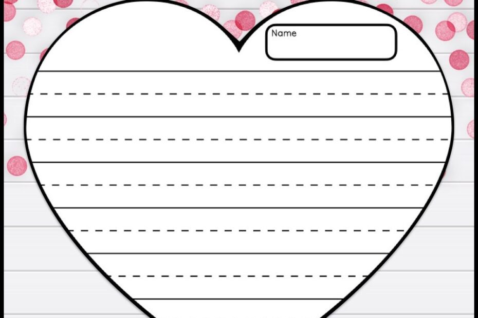 Free Valentines Writing Paper Literacy Stations