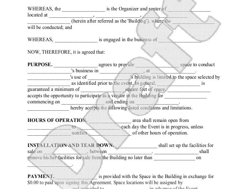 Free Vendor Agreement Make Sign U0026 Download Rocket Lawyer