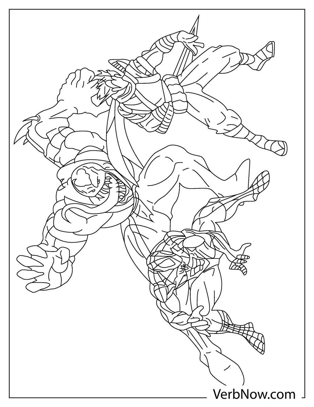 Free VENOM Coloring Pages For Download Printable PDF 
