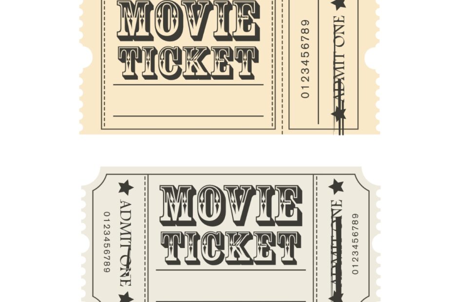 Free Vintage Movie Ticket Vector Template To Edit Online