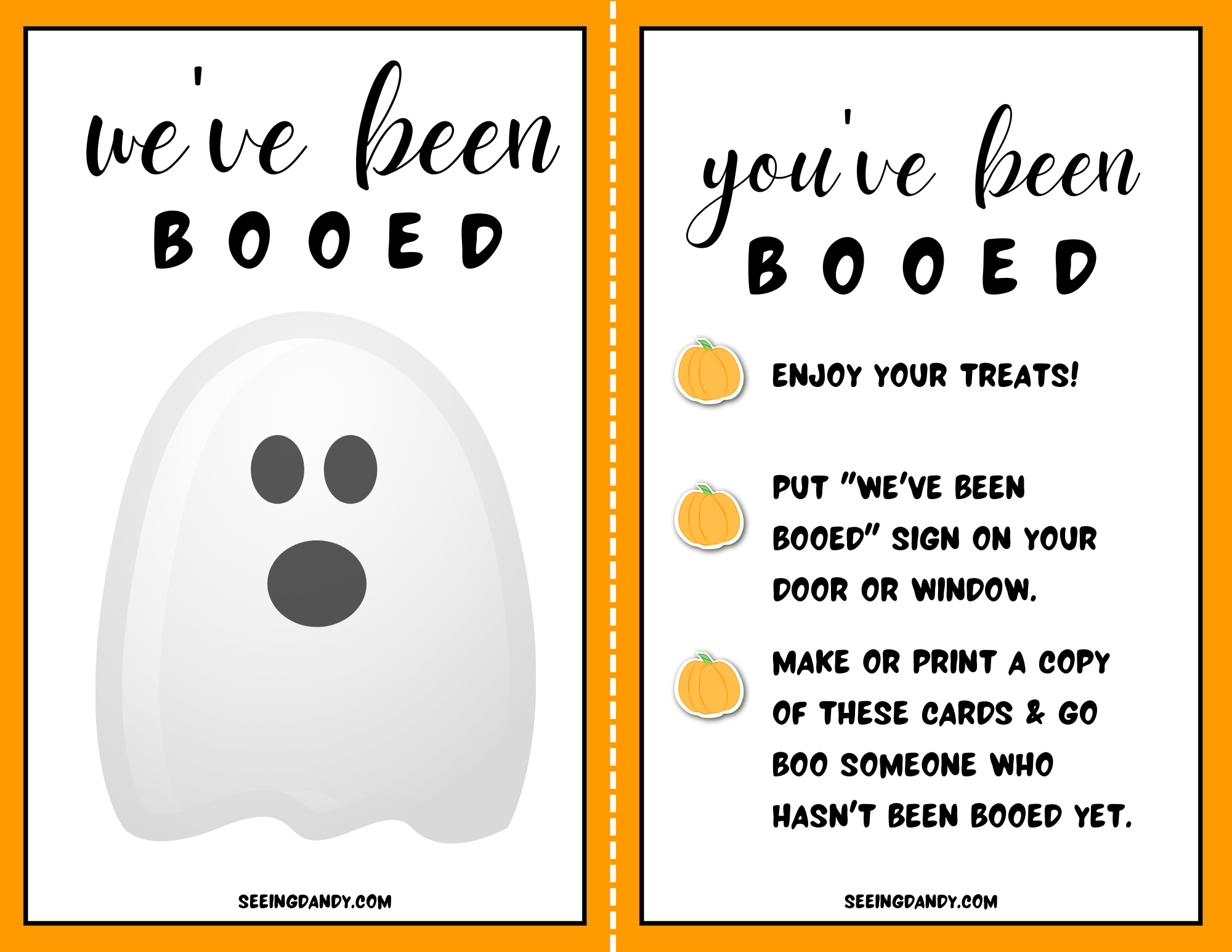 i've been booed printable