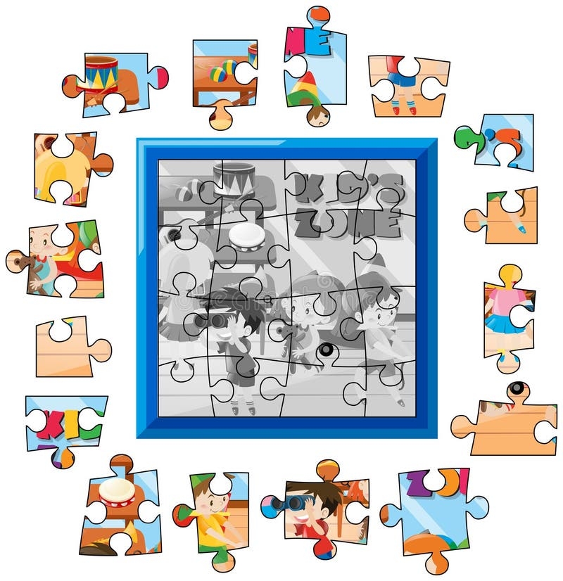puzzle template of friends