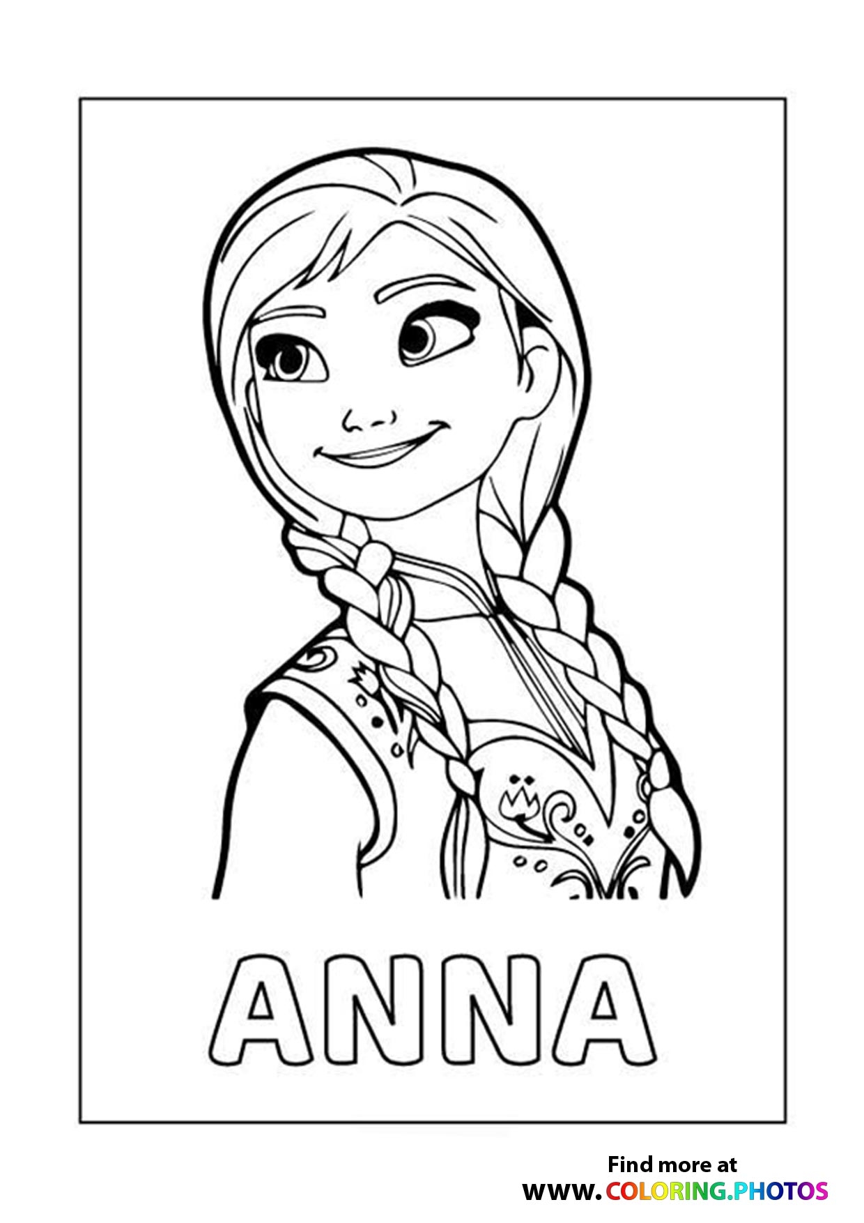 frozen coloring templates