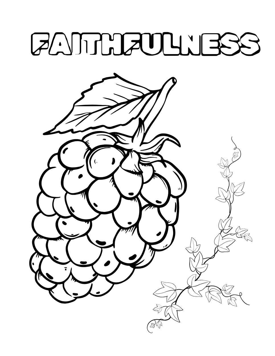Fruit Of The Spirit Free Printable Coloring Pages Rejoice About