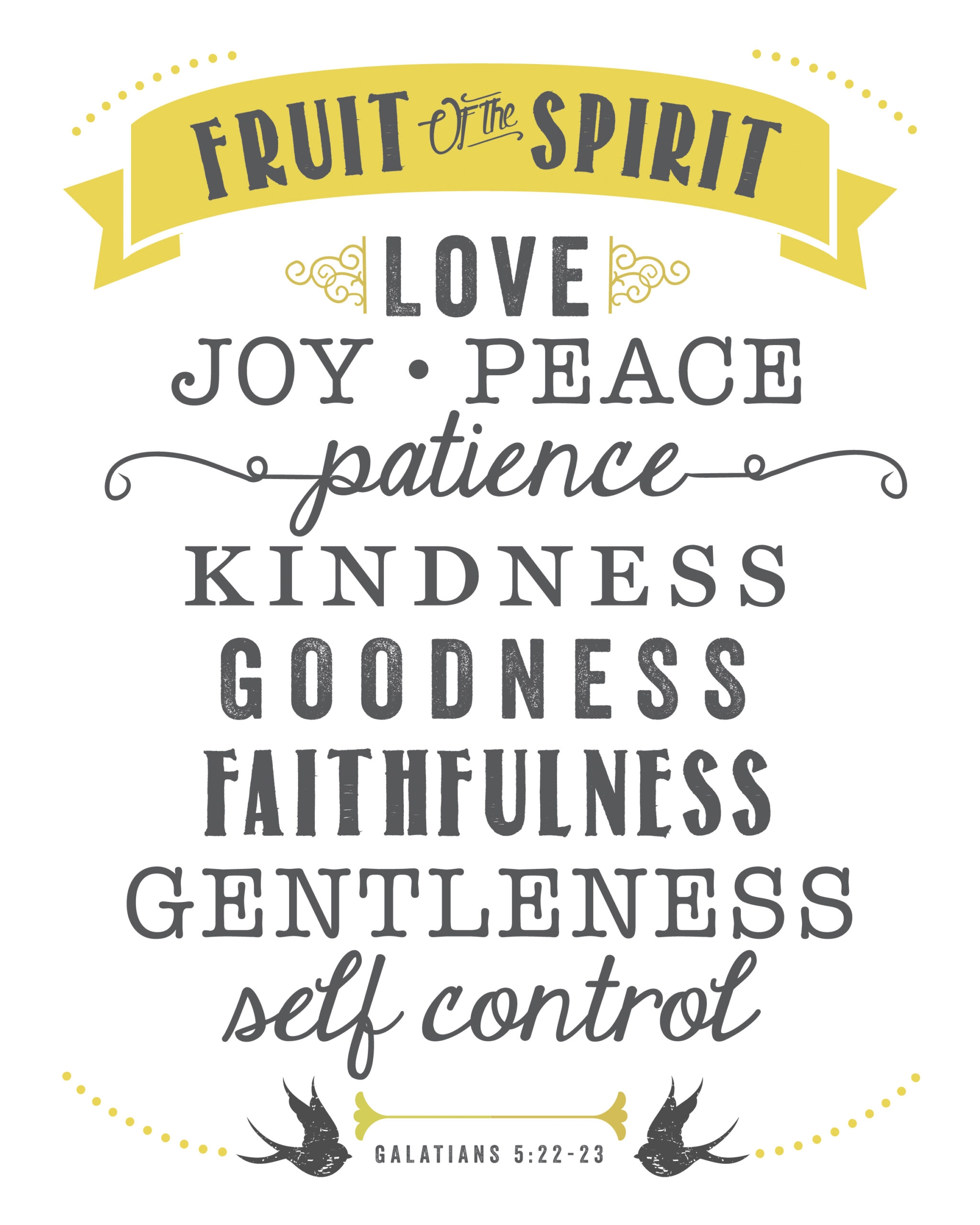 Fruit Of The Spirit Print Sincerely Sara D Home Decor U0026 DIY Projects