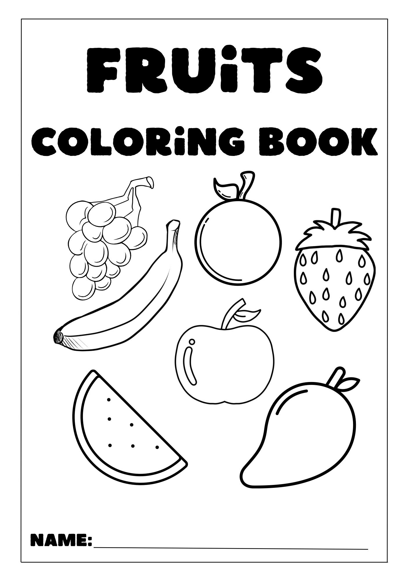 fruits coloring