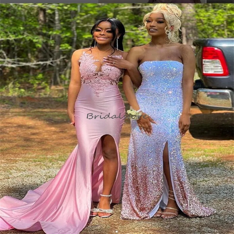 fuchsia color prom dress