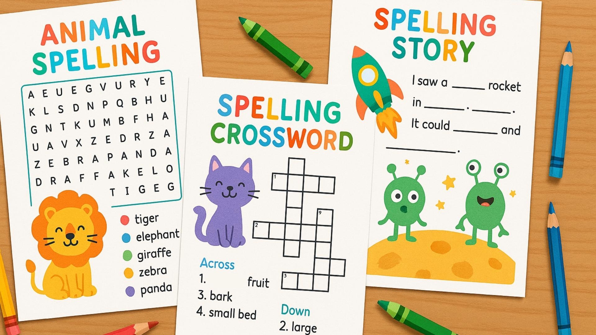 fun spelling worksheets