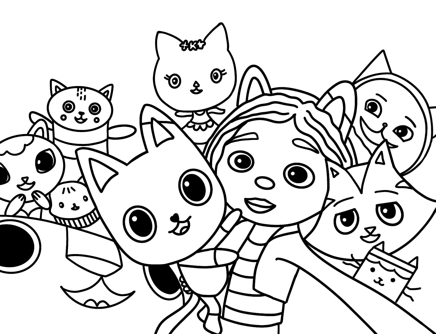 Gabby s Dollhouse Coloring Pages Ioanna Ladopoulou Art U0026 Design