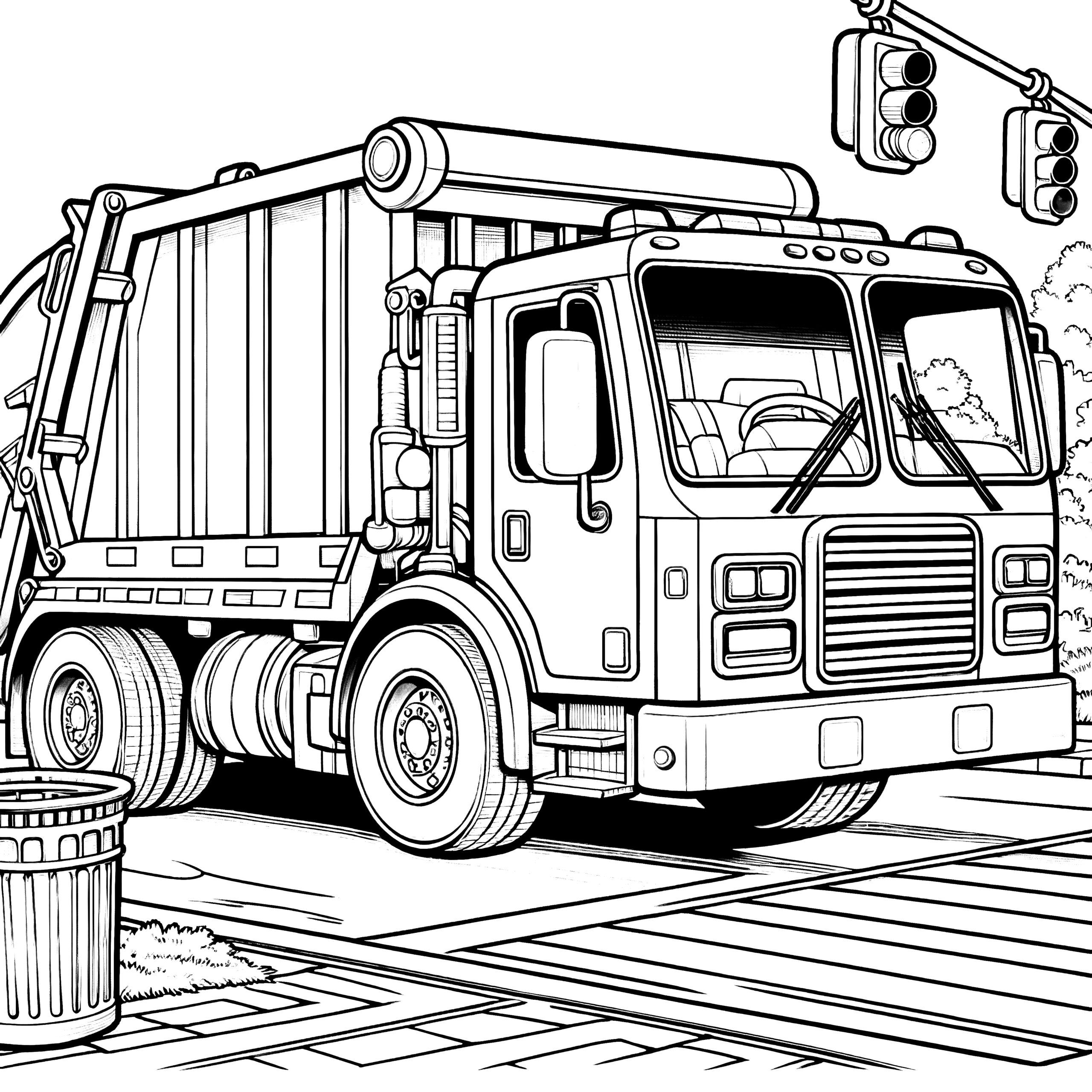 truck coloring sheets printable