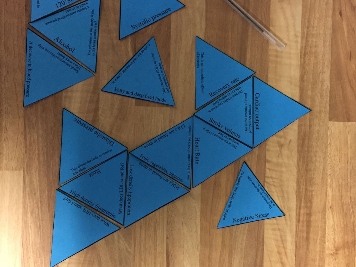 GCSE PE OCR 9 1 Full Paper 1 Tarsia Triangle Pack Of EIGHT Puzzles Teaching Resources