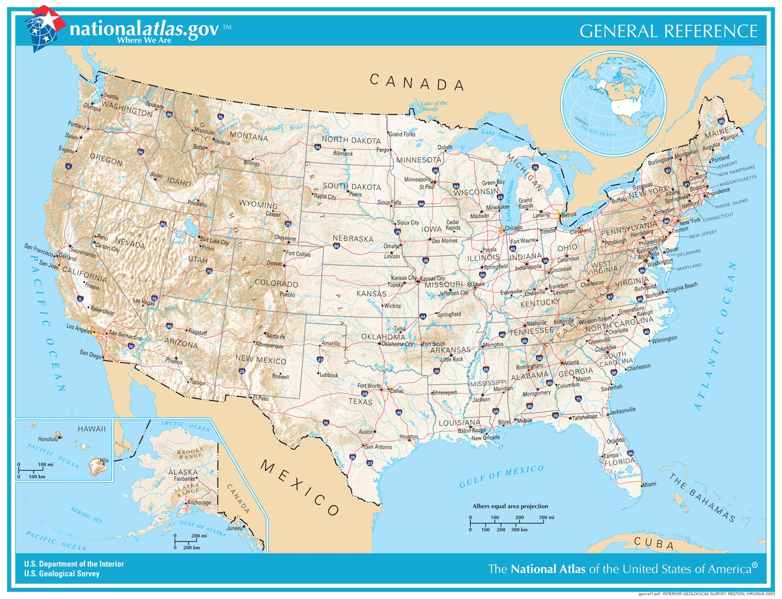 printable us state map
