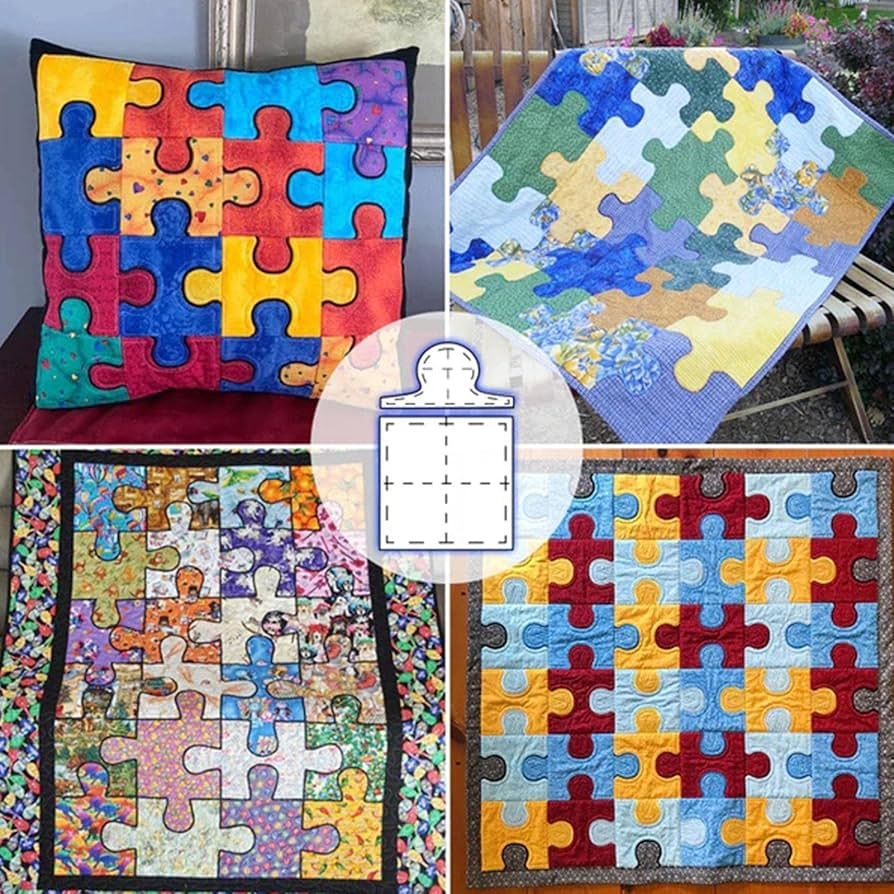 Generic Puzzle Quilt Template Set Acrylic 8 12 16 Inch Quilting Rulers For DIY Hand Sewing Lovers Amazon co uk Home U0026 Kitchen