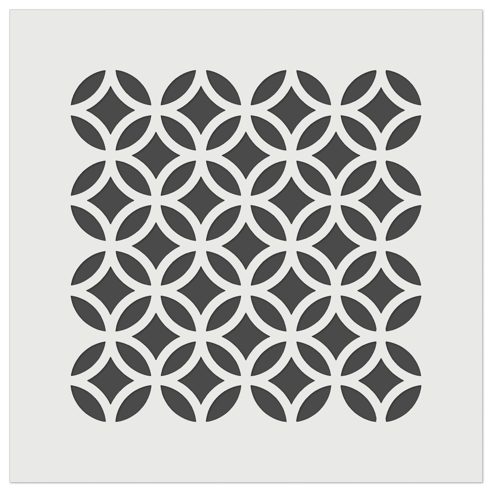 Geometric Overlapping Circles DIY Cookie Wall Craft Stencil 3 5 Inch