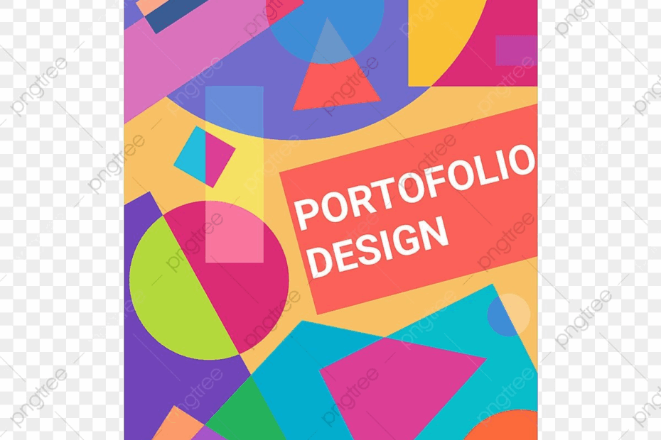 Geometry Puzzle Theme Portfolio Cover Design Template Download On Pngtree