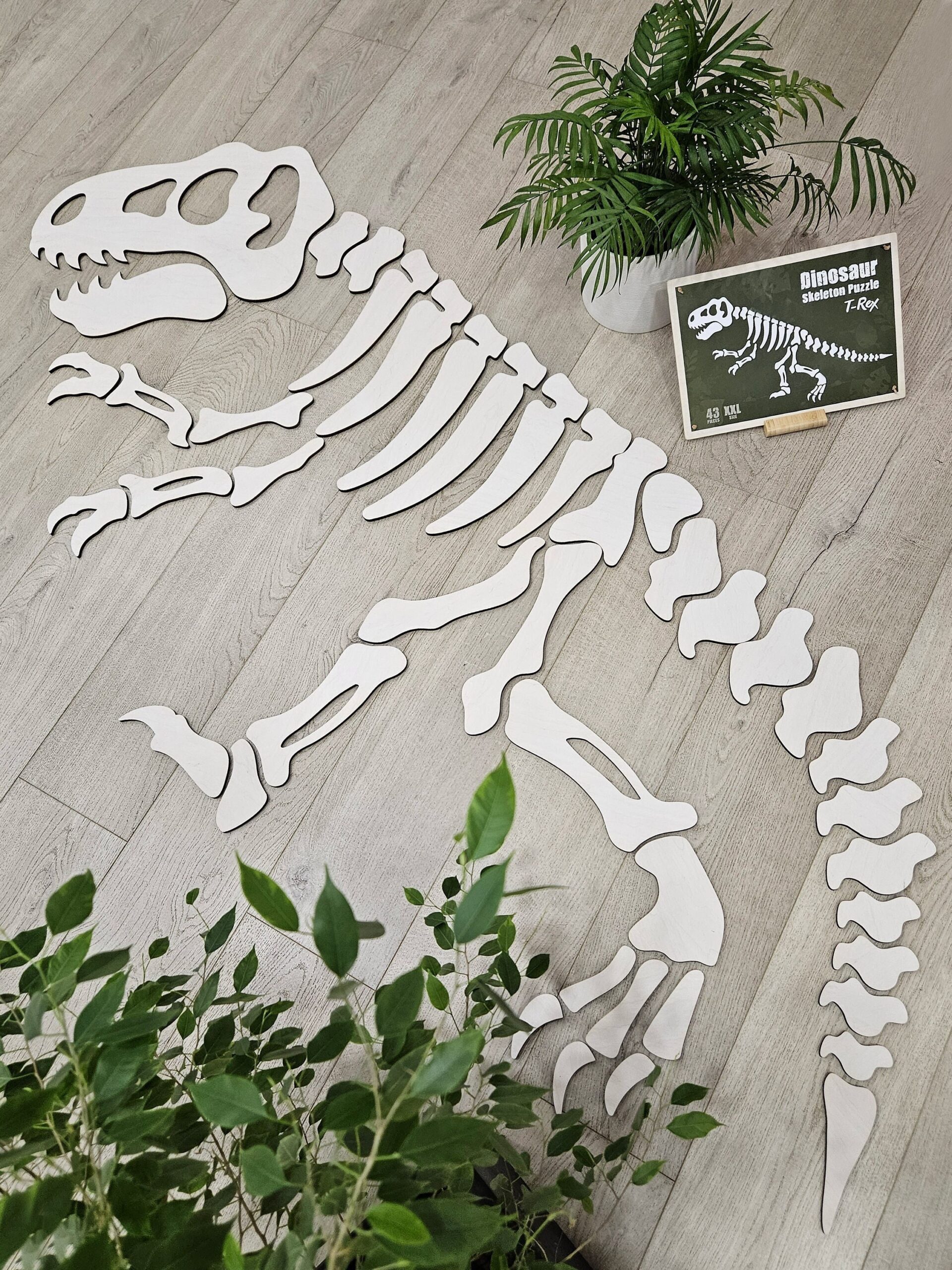 Giant Dino Skeleton Puzzle Big Handmade Garden Game Tyrannosaurus Bone Brainteaser XXL Dinosaur Fossil Game For A Party Bear Size Game Etsy