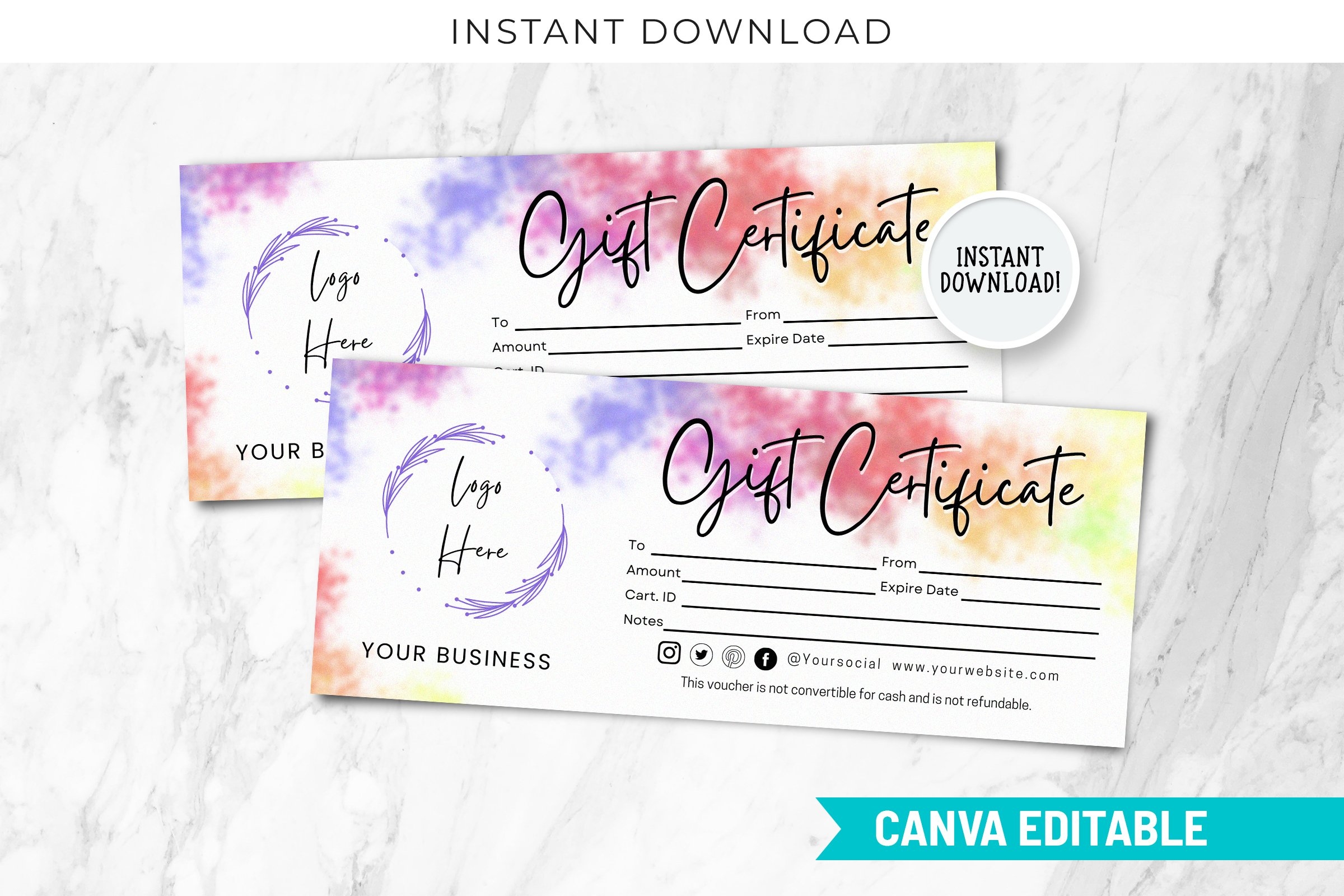 blank gift certificate template free printable