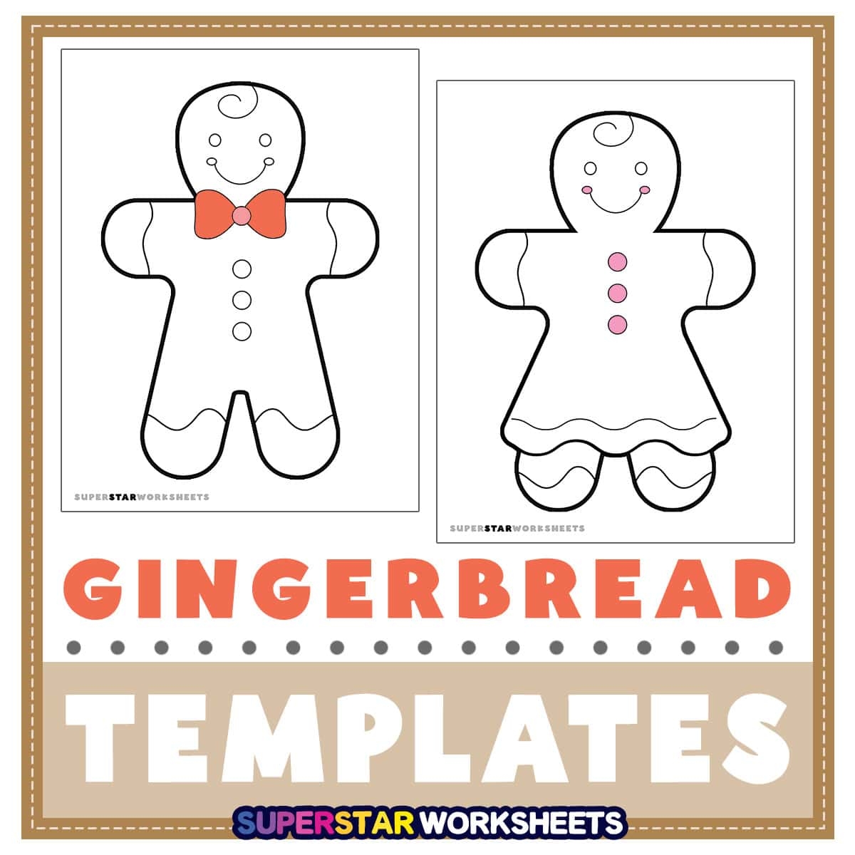 free printable gingerbread man template