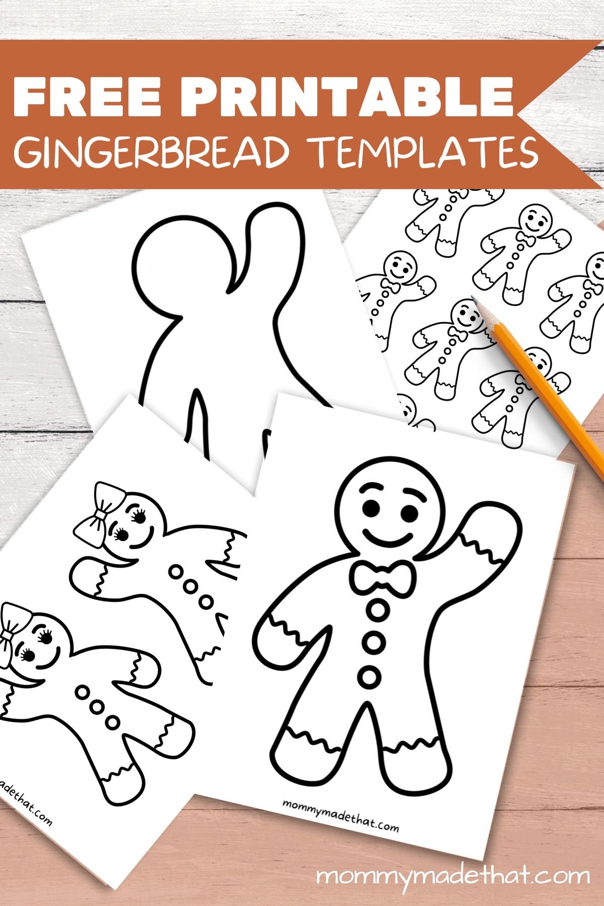 free gingerbread man template printable