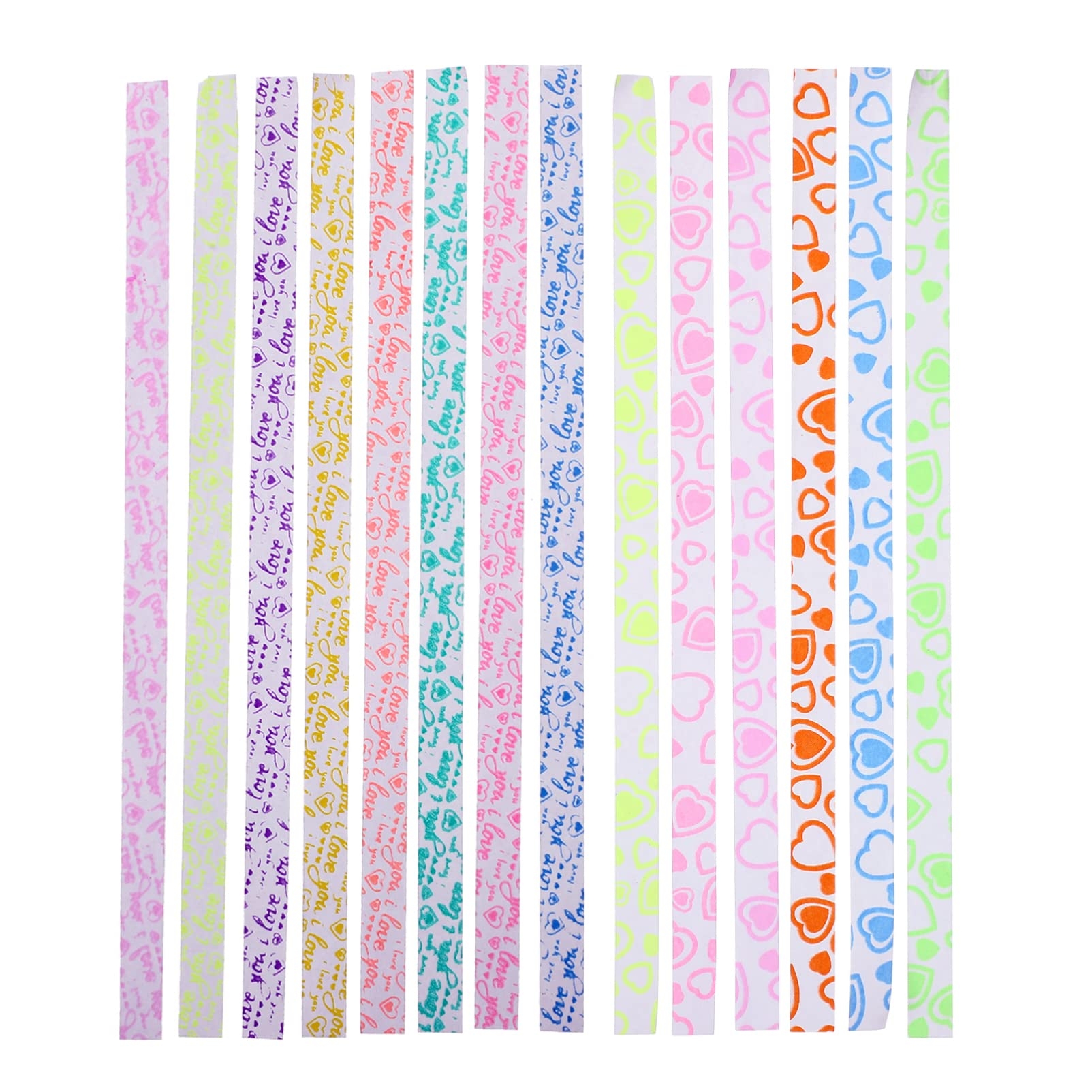 Glowing Heart Origami Stars Papers 840Pcs Love Heart Origami Strips Lucky Star Folding Paper Strips For DIY Paper Arts Crafts Valentines Day Gift Amazon in Home U0026 Kitchen